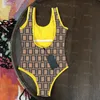 Bañador estampado de una pieza para mujer