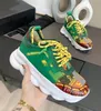 Designer lyxiga casual skor reflekterande höjd reaktion sneakers svart vit flerfärgad mocka pilar plåt blommor leopard män kvinnor tränare sko