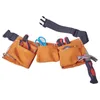 Регулируемый инструмент Wais Bag Дети настоящий кожаный ремень для инструментов для работы сад инструментов отвертка