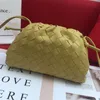 Classic Pouch Soft Sheepskin Leather Woven Handbag Purse Cloud Bag Women Crossbody Bag Crochet Shoulder bags Evening Clutch Bag 1588