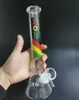 Delicate 10 inch dikke glazen water bong beker waterpijp versierd met prachtige patronen voor het roken van pijpen