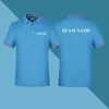 قميص الرجال البولو مخصص أعلى شركة شخصية T Shirt التطريز DIY الرجال والنساء بولو 220722