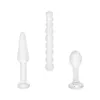 Leksaksmassager glas dildos anal pärlor rumpa plugg för kvinnor anus dilator män prostata massager kvinnlig masturbator vuxna vuxna erotiska produkter