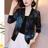 2022 Moda Summer Chiffon Print Bomber Bomber