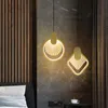 Pendant Lamps Nordic Acrylic Lights Modern LED Dining Bar Hanging Bedroom Bedside Furniture Living Room Kitchen Light FixturesPendant