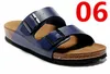 애리조나 여성 플랫 샌들 여성 더블 버클 유명 스타일 여름 해변 디자인 신발 최고 품질의 정품 가죽 슬리퍼 36-47