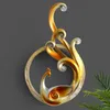 Wall Stickers Hanging Decor Resin 3D Phoenix Bird Sculpture Figurines Crafts Mural Bedroom Room Decoration Home