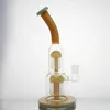 12 inch Double Tree Arm Perc Glass Water Bong Hookahs Female 14mm Smoking Pipes