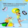 Y99C Bambini Smart Wristbands Learning Control Step Contando il rilevamento della frequenza cardiaca del sonno Modalità sportiva interna ed esterna194Z