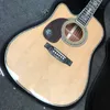 Custom 41 Inch Cutaway Dreadnought Lefty Acoustic Guitar 550A Soundhole Pickup Accept Customized Orders Left-handed Guitar Abalone Binding with Wood Pickguard