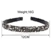 Luxury Pearl Rhinestone Headband Mode Tunna Sparkly Rainbow Crystal Tänder Hårband För Kvinnor Tjej Hårhopp Hår Tillbehör AA220323