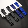 Top quality 24mm 26mm Nature silicone rubber strap For Panerai strap watch band Waterproof watchband free tools 220526