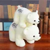 white stuffed animals