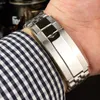 남성 시계 자동 기계식 40mm 방수 손목 시계 비즈니스 디자이너 스테인리스 스틸 손목 대역 Montre de Luxe