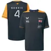 McLaren F1 Team T Shirt 2023 Yaz Erkekler Formül 1 Yarış Giysileri Kısa Kollu Açık Hava Sporları Hızlı Kuru Wv6p