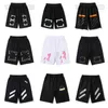 Digner Luxury Summer OFFS Classic Shorts Fashion Mens And Womens White Black High Street Loose Leisure Sports Beach Swim Short