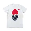 High Quality Mens White T Shirts Couples Fashion Camouflage Red Heart Tees Womens Round Neck Short Sleeve Tops Asian Size S-XL