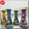 3D Bongs Hookah 12 "Tjockt glasögonmonster Bägare Glass Cartoon Shaped Style Water Pipe med 18mm/14mm Diffused Downstem