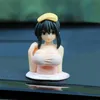 Interior Decorations 6cm Sexy Anime Decoration Shook Boobs Charming Auto Ornaments Mini Console Dashboard SuppliesInterior