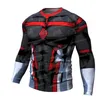 Camisetas Masculinas Anime Manga Comprida Fitness Roupas de Academia Camisas de Compressão Camisas Esportivas 3D Ciclismo Stretch Roupas Esportivas Masculinas Camisetas Impressas SMen