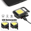 500 Lumen Lumières d'urgence Mini lampe de poche LED Portable USB Rechargeable Lampes lumineuses Porte-clés Lampes de poche