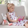 Carino farcito balletto coniglio peluche peluche cuscino coniglietto bambino cuscino bambola regali di compleanno bambini bambino accompagnano sonno giocattolo