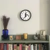 Horloges murales ministère de Silly Walk horloge comédien décor à la maison nouveauté montre drôle marche silencieuse muet cadeau DropWall ClocksWall