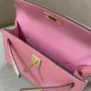 디자이너 Herme 핸드백 19cm 어깨 핑크 크기 여성 Keilys 패션 미니 가방 정품 가죽 가방 토트 품질 스카프 말