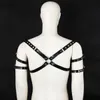 Cintura in pelle PU nera erotica Intimo gay Forniture sexy BDSM all'ingrosso Gioco per adulti Gioco di ruolo Abiti bondage Costumi attore Schiavo