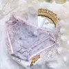 Lolita Bow Transparent Femme Culotte Maille Mince Voir À Travers Étoiles Imprimé Volants Sous-Vêtement D'été Plus La Taille 3XL Kawaii Lingeries L220802