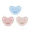 PACIFIERS# 1PC Baby Pacifier Solid Color Lovely Silicone Nipple Teether Chewing Toys Chupetespacifiers#
