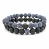 Kralen Strengen Dubbele Armband Luxe Sieraden Paar Kristallen Kralen Armbanden Jade Pulseras MagneticaGirls Vrouwen Mannen Lars22310k