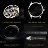 Luxury Watch Mens Skeleton Tourbillon Montre à bracelet Mécanique pour l'horloge masculine Sapphire Crystal Wristw Ly