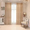 Curtain & Drapes Full Polyester Curtains For Living Dining Room Bedroom Diamond Velvet Shading Original Silk Jacquard BlackCurtain