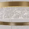 Luzi de cristal LED para sala de estar moderno quarto cristral lâmpada de suspensão de ouro decoração home decoração luminárias