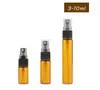 Wholesale Eco Friendly 3ML 5ML 10ML Glass Spray Bottles Amber Clear Perfume Bottle With Fine Mist Pump Sprayer SN4450