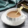 Café outils à boire Gadget de cuisine en acier inoxydable cuillère à café lait Dessert Snack enfants dessin animé chat cuillères vaisselle