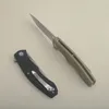 G7201 Flipper складной нож D2 Каменная точка капля Blade G10 с храндом из нержавеющей стали с шарикоподшипникой.