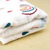 Kangobaby # My Soft Life# 4 Layers 100% Cotton Colorful Exquisite Edge Baby Muslin Swaddle Blanket Infant Quilt born Wrap 220523