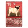 Pet Dog Vintage Metal Poster Komik Bulldog Teneke İşaretler Pub Bar Cafe Ev Dekorasyonu Sevimli Labrador Köpek Metal Sticker Özel Oda Duvar Sanat Plakası 30x20cm W01