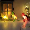 Tira de luces LED de dinosaurio de 2m, decoración del mundo Jurásico, guirnalda de luces de hadas para habitación de niños, decoración de fiesta de cumpleaños para niños, regalos para niños, juguete 220815