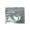 7.5x6.3cm小さなclosable zip lock aluminum foil packagingバッグ200pcsシルバーマイラーアルミニ酸ジッパーフードパッキングポーチ