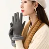5本の指の手袋秋の冬の屋外暖かい女性のためのフルフィンガーミッツスポーツミトンの博士号と女の子のアクセサリー