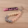 سلاسل المفاتيح Grabber Debit Divel Pullers Card for Long Nails -keychain Women Wood Bracelet Jewelry GiftKeychains Forb22