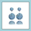 Stud Earrings sieraden topklasse sier earring mode shambhala dubbele bal voor vrouwen meisje groothandel 0264wh drop levering 2021 nusm