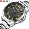 Curren 8389 Men039s Watch Fashion Steel Band Мужские повседневные часы для водонепроницаемы