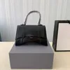 Designer Balenciaga Sacs Sabliers Crocodile Embossé Nubuck Nubuck Sac Sac Dames Sac à main Sac à main Sac à main Bandoulière Chaîne Tote 23cm