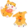 Decorações de interiores 2pcs Ano Tiger Doll Resin Figures