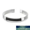 Personalisierter gewebter Titanstahl-Armreif, einfaches Herren-Stahlgeflecht-Armband