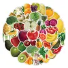 حزمة من 50pcs ملصقات الفاكهة الخضراء بالجملة غير المقاومة للماء لأمتعة لوحات التزلج على الجرد